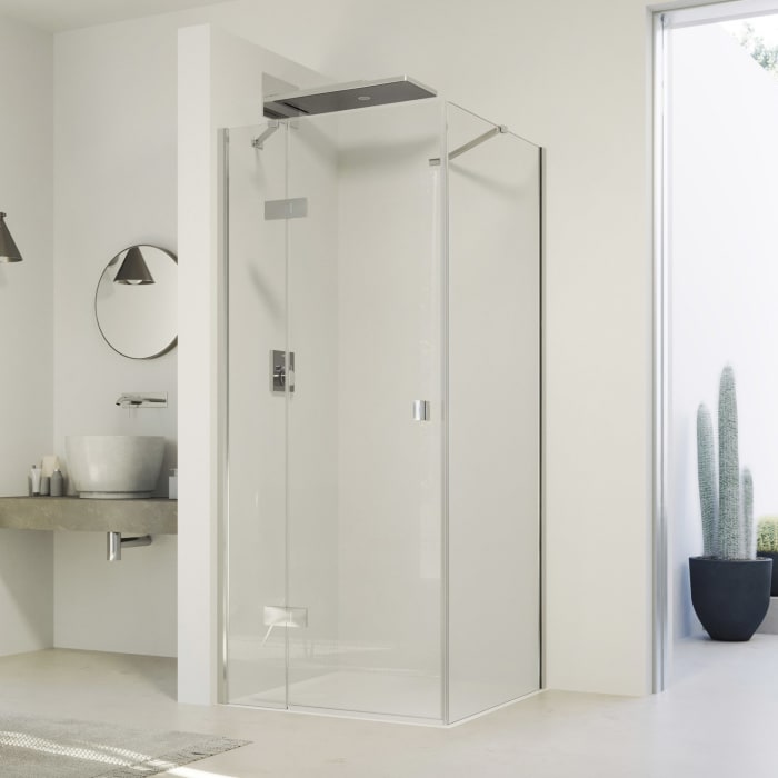 HÜPPE SolvaPro Seitenwand 20-120 x 200,1-220 cm, mit Anti-Plaque