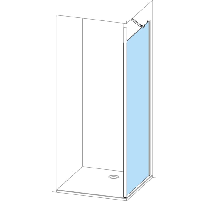 HÜPPE SolvaPro Seitenwand alleinstehend 80 x 200 cm, ohne Anti-Plaque
