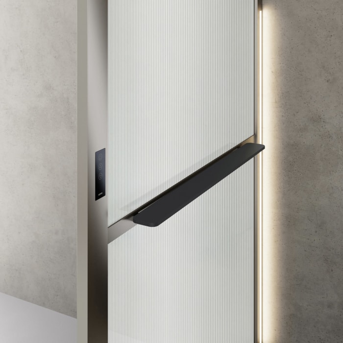 HÜPPE Sphere 4-Eck Walk-In Seitenwand alleinstehend 116 - 122 cm, mit Licht