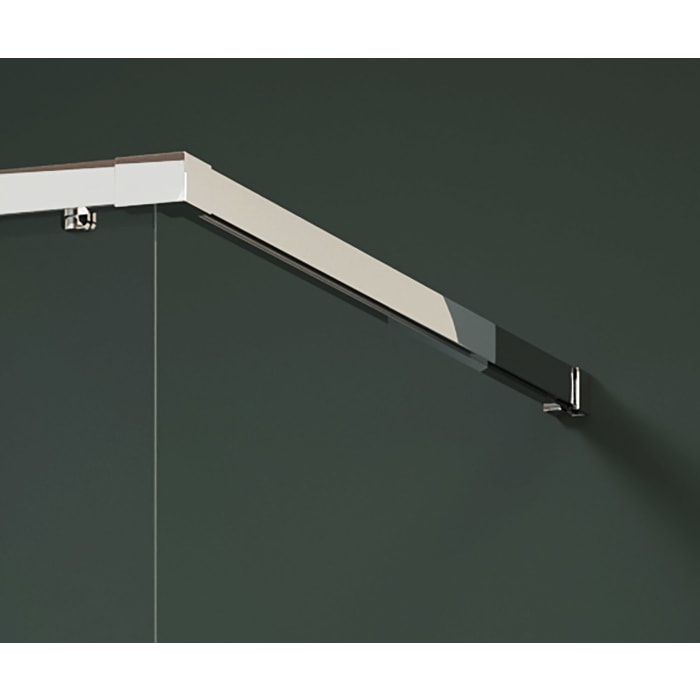 HÜPPE Vita pure Schiebetür 1-teilig mit festem Glaselement B: 158,5 - 162,5 H: 200 cm, mit Anti-Plaque