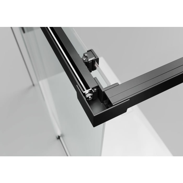 HÜPPE Vita pure Schiebetür 1-teilig mit festem Glaselement B: 78,5 - 82,5 H: 200 cm, mit Anti-Plaque