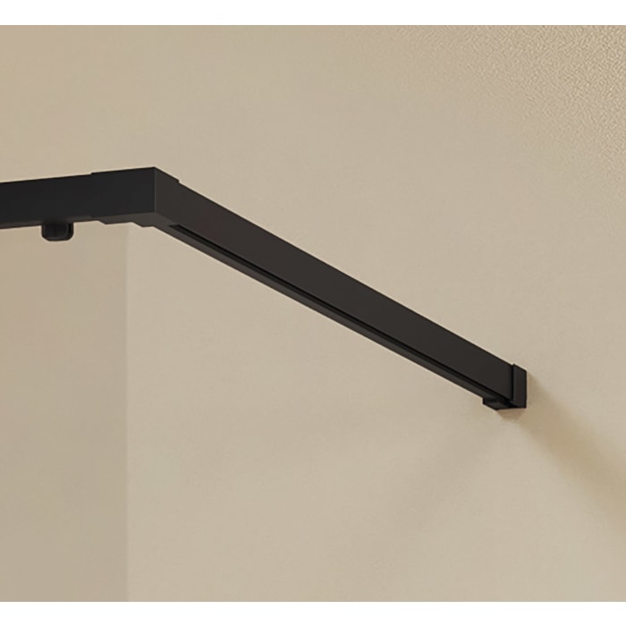 HÜPPE Vita pure Schiebetür 1-teilig mit festem Glaselement B: 88,5 - 92,5 H: 200 cm, mit Anti-Plaque