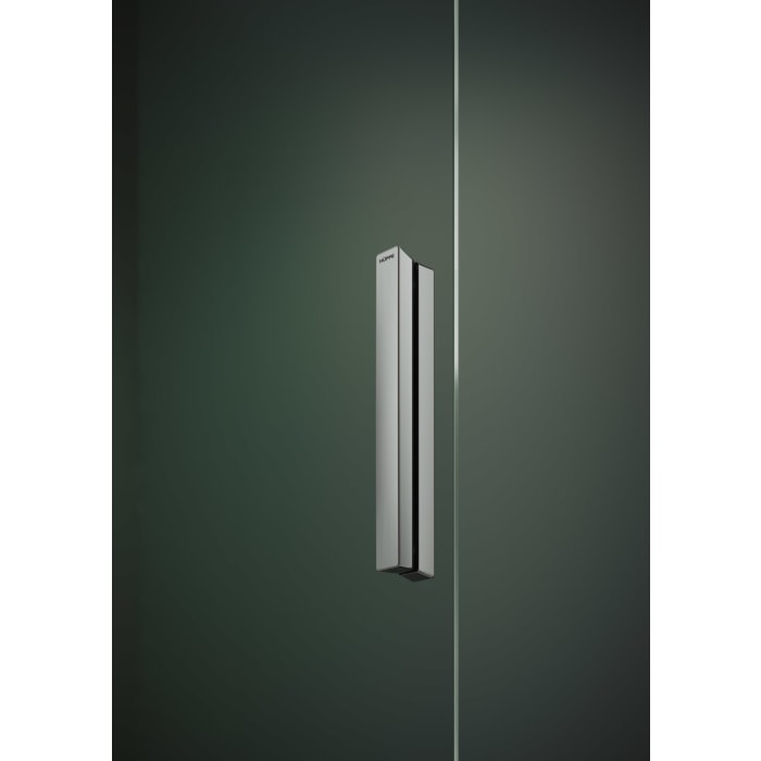 HÜPPE Vita pure Schiebetür 1-teilig mit festem Glaselement Maßanfertigung B: 80 - 180 H: 200,1 - 220 cm, mit Anti-Plaque