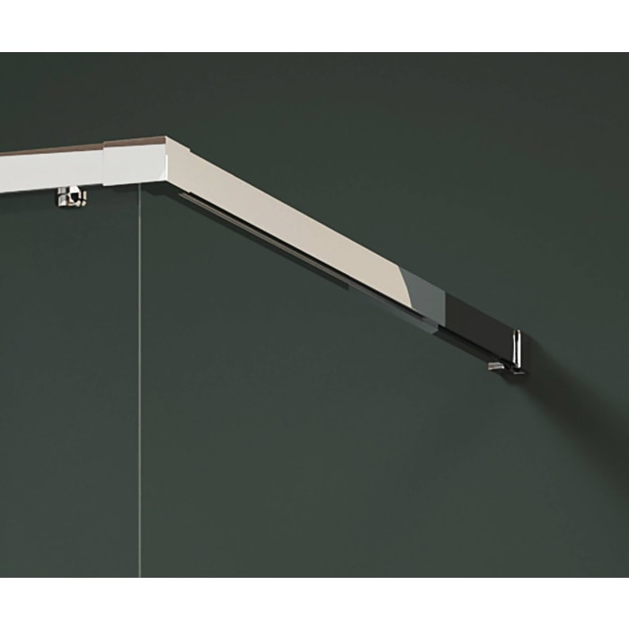 HÜPPE Vita pure Schiebetür 1-teilig mit festem Glaselement Maßanfertigung B: 80 - 180 H: 200,1 - 220 cm