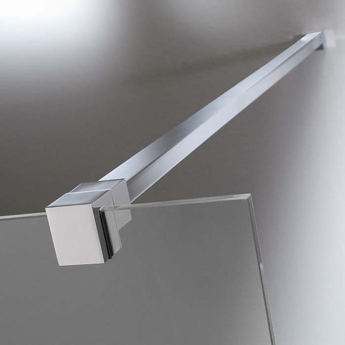 HÜPPE 501 Design pure Walk-In Seitenwand mit beweglichem Segment 90 x 200 cm, Glas ohne Anti-Plaque