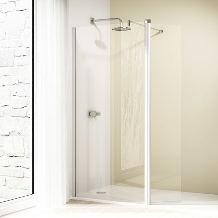 HÜPPE Design elegance Walk-In Seitenwand mit beweglichem Segment 120 x 200 cm