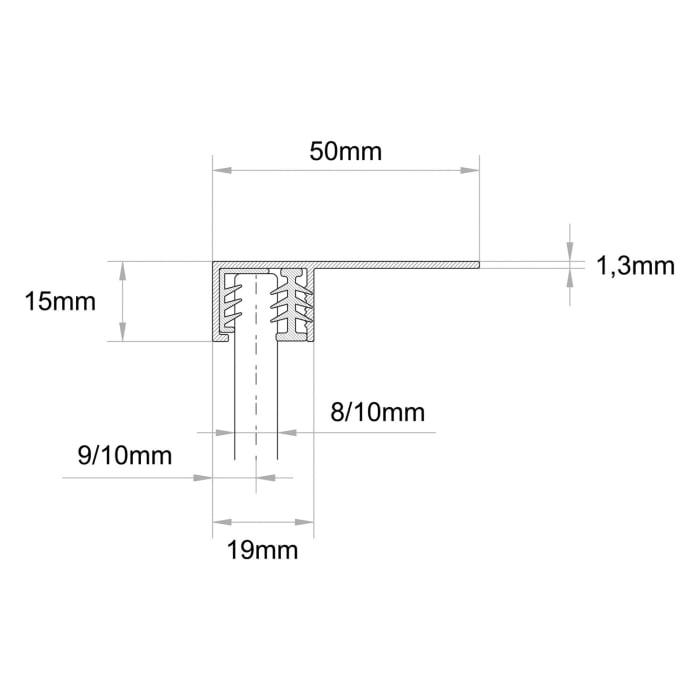 Hüppe Seamlite Walk-In Seitenwand alleinstehend, Maßanfertigung B: bis 160 H: bis 200 cm