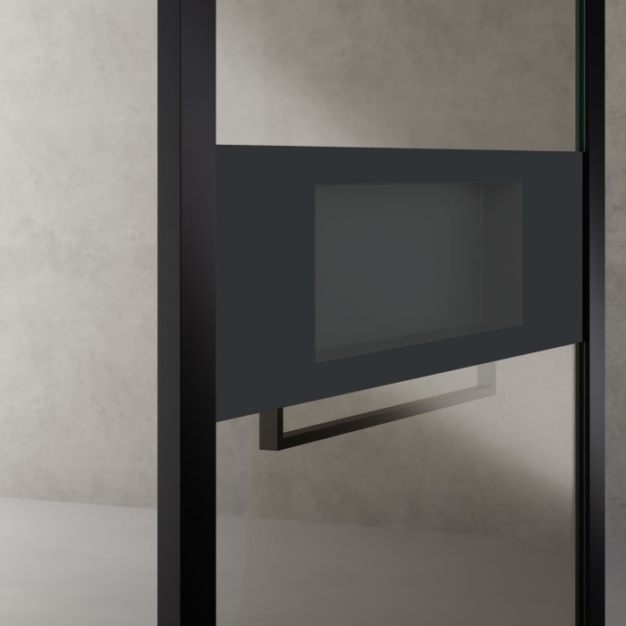 HÜPPE Sphere 4-Eck Walk-In Seitenwand alleinstehend 114 - 122 cm, ohne Licht