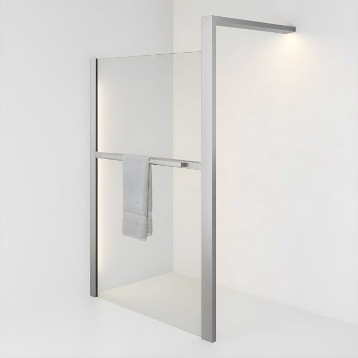 HÜPPE Sphere 4-Eck Walk-In Seitenwand alleinstehend 156 - 162 cm, mit Licht