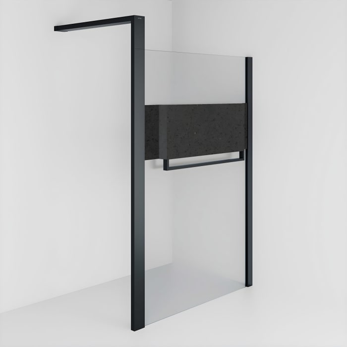 HÜPPE Sphere 4-Eck Walk-In Seitenwand alleinstehend 154 - 162 cm, ohne Licht