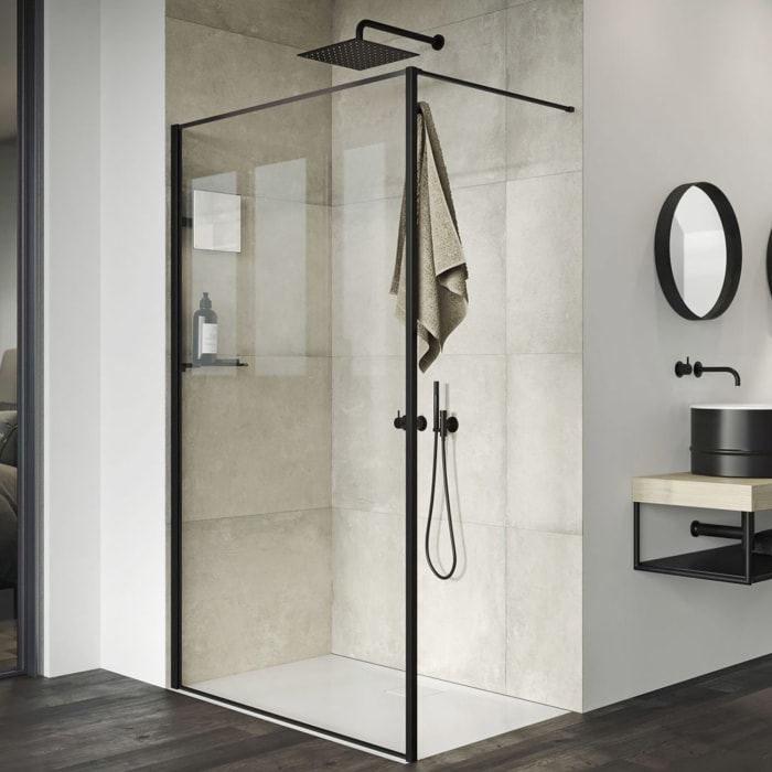 HÜPPE Select+ Frame Walk-In Seitenwand alleinstehend gerahmt 6 mm, 150 x 200 cm