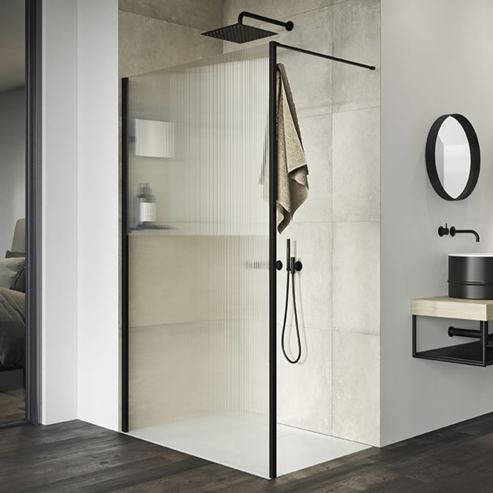 HÜPPE Select+ Frame Walk-In Seitenwand alleinstehend gerahmt 6 mm, Sondermaß bis 160 cm Breite