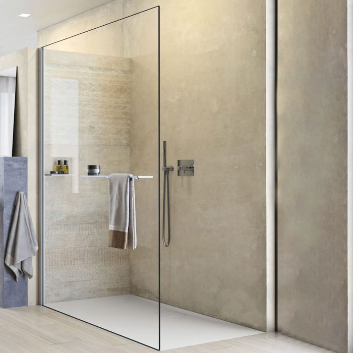 HÜPPE Select+ Walk-In Seitenwand alleinstehend 10 mm, Sondermaß bis 120 cm Breite