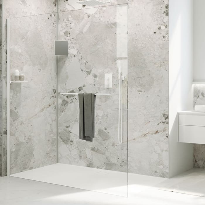 HÜPPE Select+ Walk-In Seitenwand alleinstehend 10 mm, Sondermaß bis 140 cm Breite