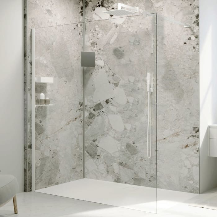 HÜPPE Select+ Walk-In Seitenwand alleinstehend 8 mm, 75 x 200 cm, mit Stabilisator