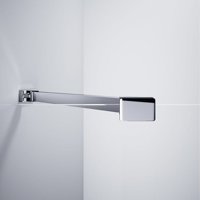 HÜPPE Select+ Walk-In Seitenwand alleinstehend 8 mm, 110 x 200 cm, mit Stabilisator