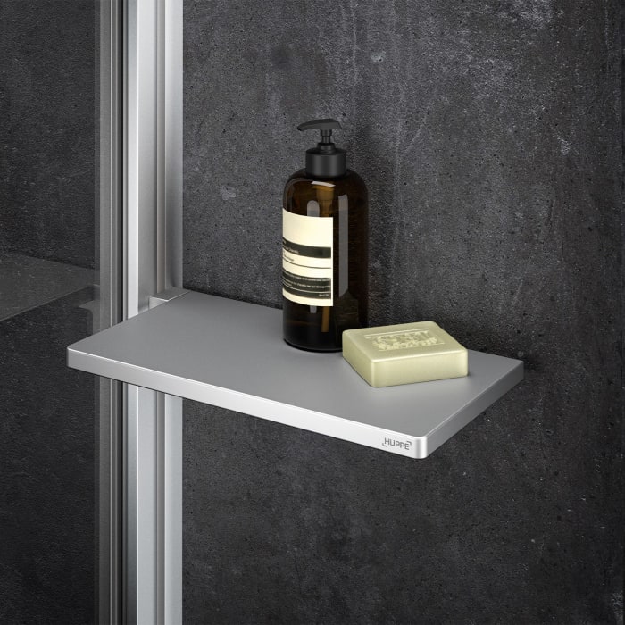 HÜPPE Select+ Walk-In Seitenwand alleinstehend 6 mm, 80 x 200 cm, mit Querbügel und Handtuchhalter