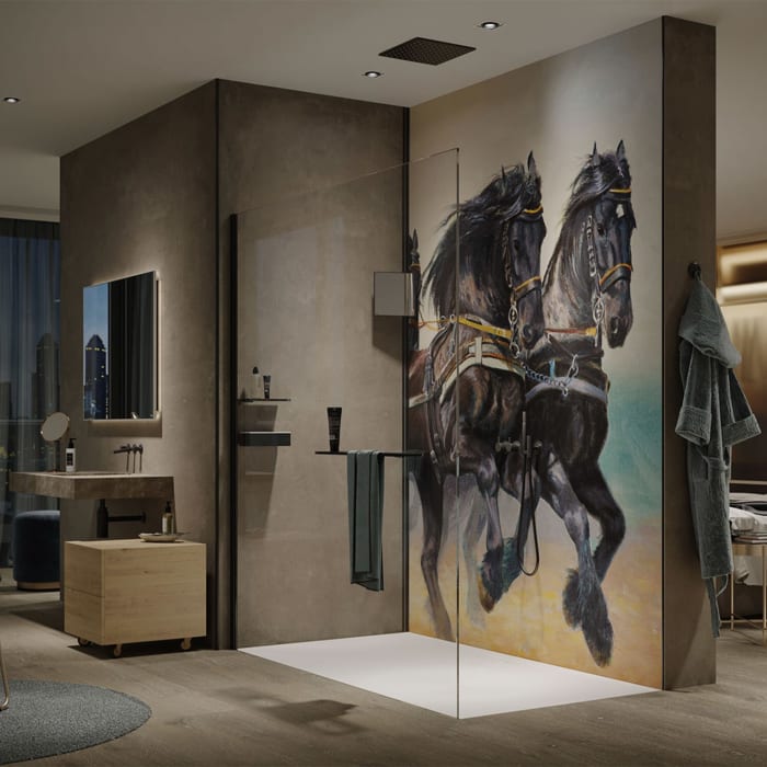 HÜPPE Select+ Walk-In Seitenwand alleinstehend 10 mm, 130 x 200 cm