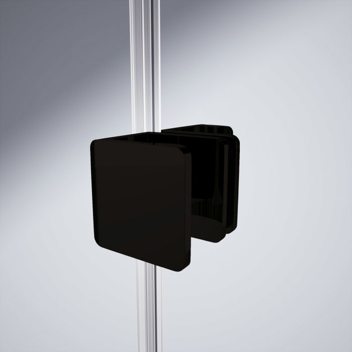 HÜPPE Xtensa pure Walk-In Gleittür mit festem Segment 90 cm, Anschlag rechts, mit Stabilisator