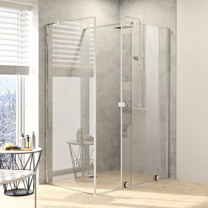 HÜPPE Xtensa pure Seitenwand Sondermaß B1 20-110 cm für Walk-In Gleittür