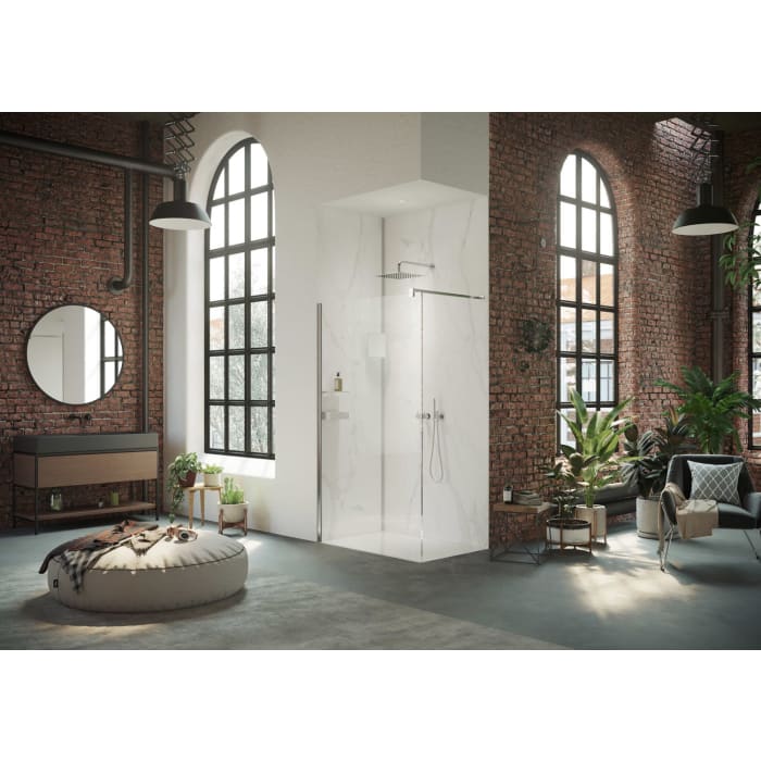 HÜPPE Xtensa pure 4-Eck Seitenwand 1-teilig 100 x 200 cm