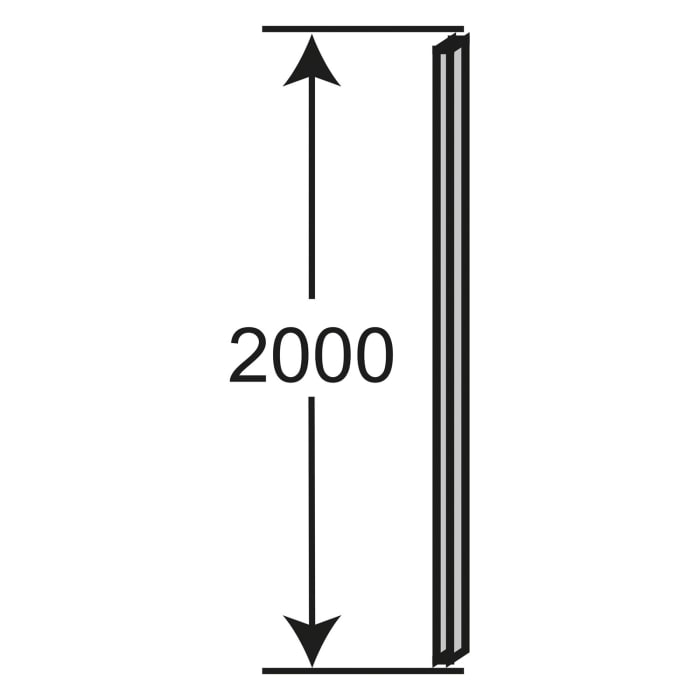 Hüppe Vita pure Ergänzungsset für Nische Länge 200 cm