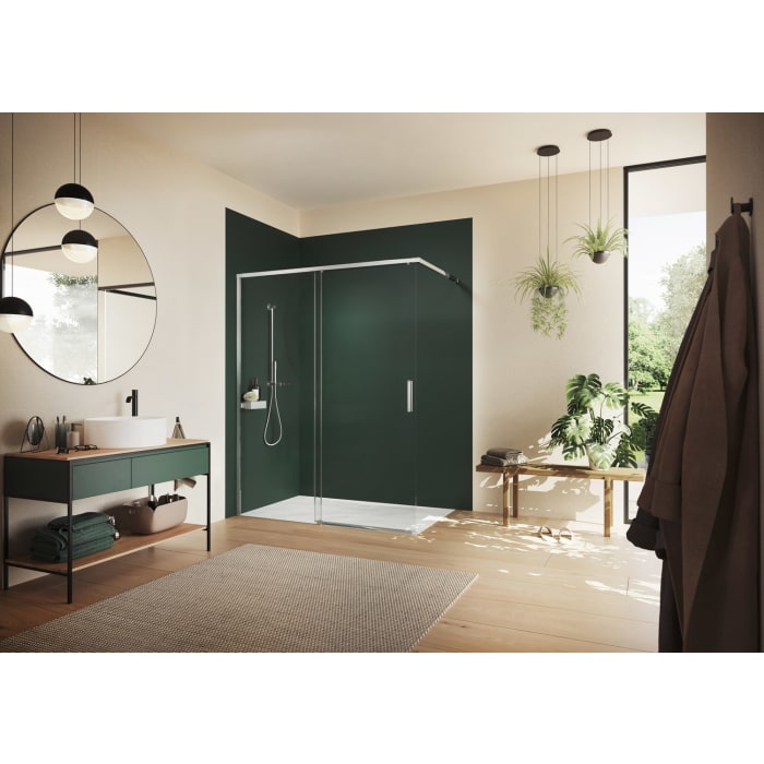 Hüppe Vita pure Walk-In Ergänzungsset Länge 120 cm