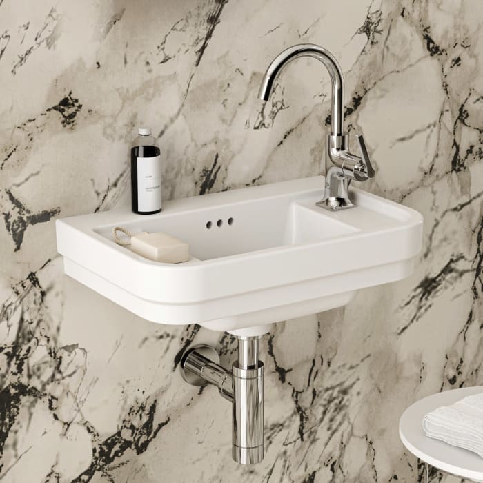 Ideal Standard Calla Handwaschbecken 50 cm, 1 Hahnloch rechts, mit Überlauf