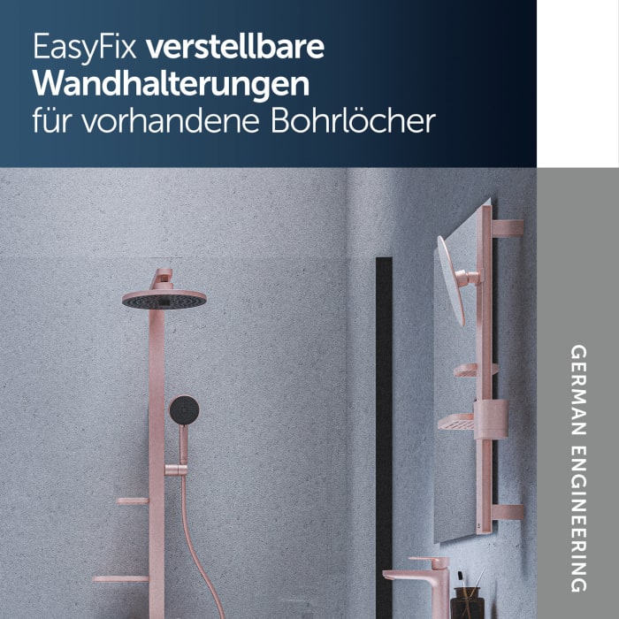 Ideal Standard Alu+ Beauty Bar Accessoires-Kombination S700 mit Spiegel Ø 20 cm