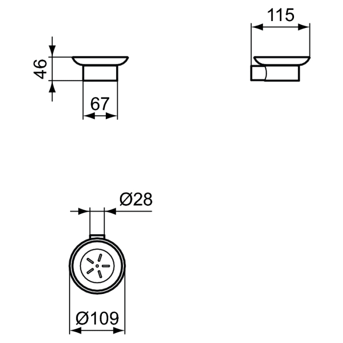 Ideal Standard Conca Seifenschale rund