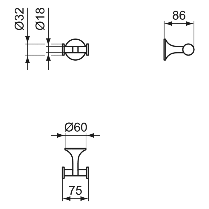 Ideal Standard La Dolce Vita Doppelter Handtuchhaken