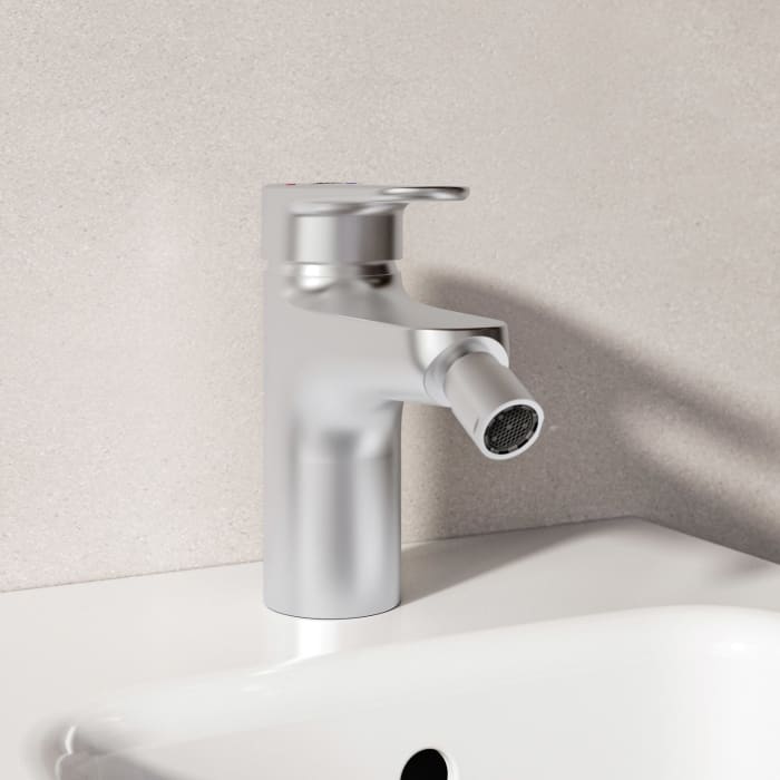 Ideal Standard Alu+ Einhebel-Bidetarmatur mit Push-Open Ventil