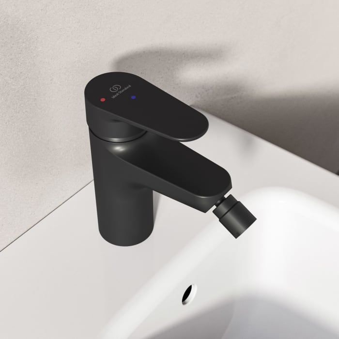 Ideal Standard Alu+ Einhebel-Bidetarmatur mit Push-Open Ventil