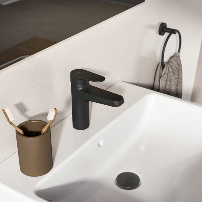 Ideal Standard Alu+ Einhebel-Waschtischarmatur mit Push-Open Ventil