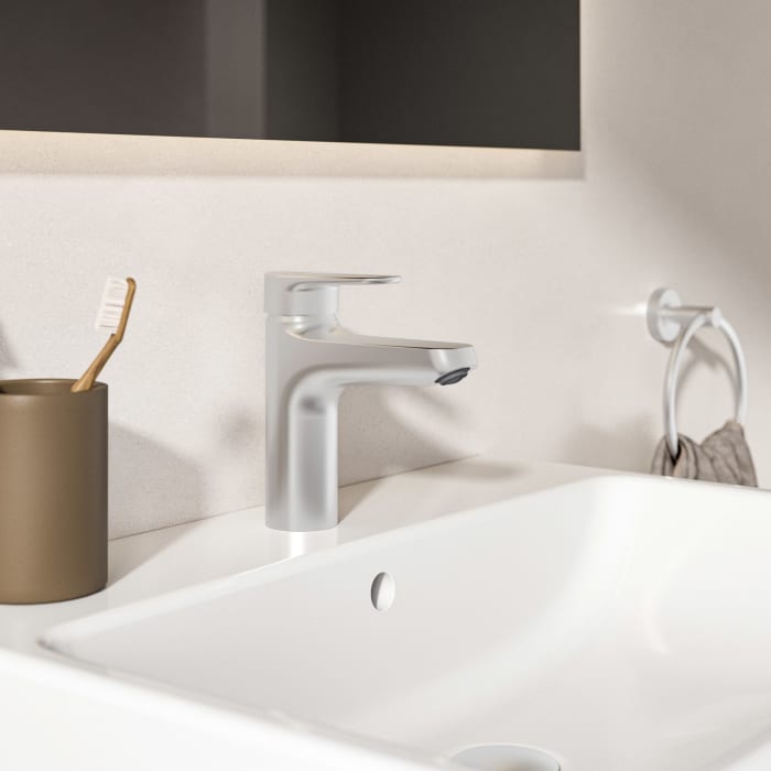 Ideal Standard Alu+ Einhebel-Waschtischarmatur mit Push-Open Ventil