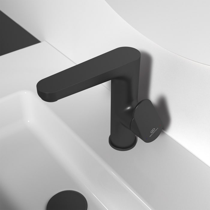 Ideal Standard Cerafine O Waschtischarmatur, BlueStart, H155 mit Ablaufgarnitur