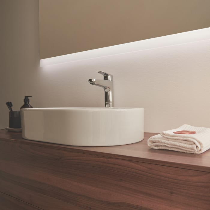 Ideal Standard CeraFlex Waschtischarmatur mit Ablaufgarnitur, verlängerter Sockel