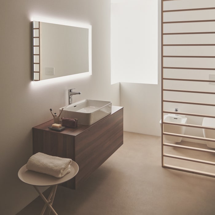 Ideal Standard CeraFlex Waschtischarmatur mit Ablaufgarnitur, verlängerter Sockel