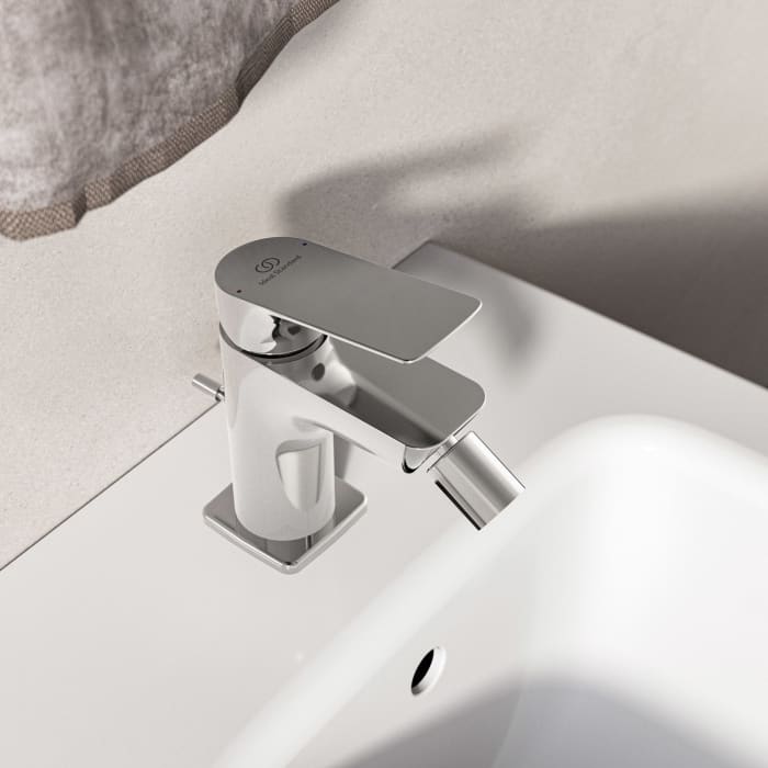 Ideal Standard Ceralife C  Bidetarmatur Zugstangen-Ablaufgarnitur