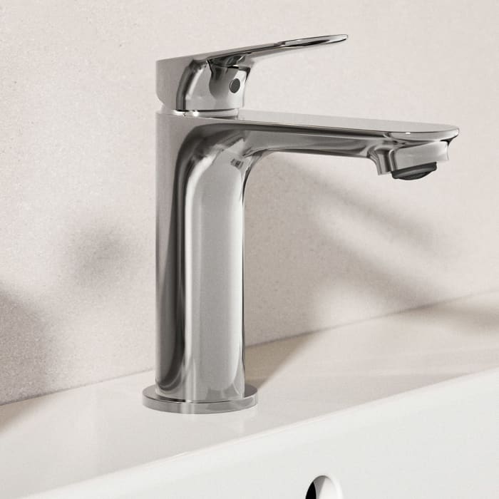 Ideal Standard Ceralife O  Waschtischarmatur H100 BlueStart Push-Open Ventil