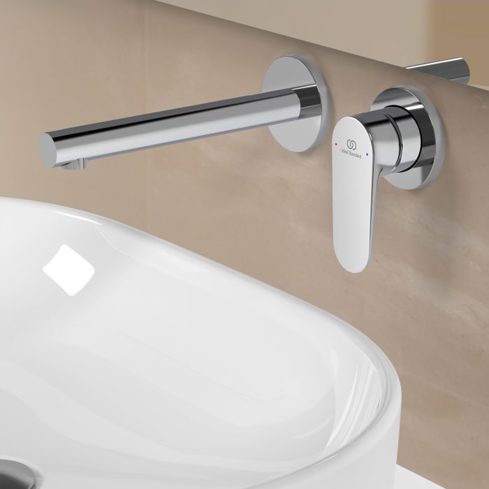 Ideal Standard Ceralife O  Wand-Waschtischarmatur Ausladung 18 cm