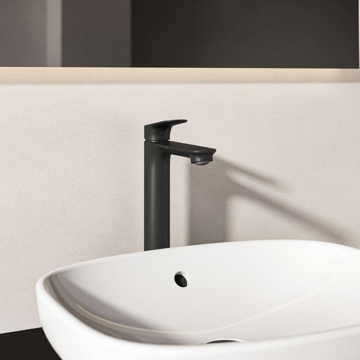 Ideal Standard Ceralife O  Waschtischarmatur H240 Verlängerter Sockel BlueStart Push-Open Ventil