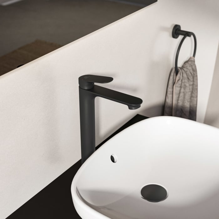 Ideal Standard Ceralife O  Waschtischarmatur H240 Verlängerter Sockel BlueStart Push-Open Ventil