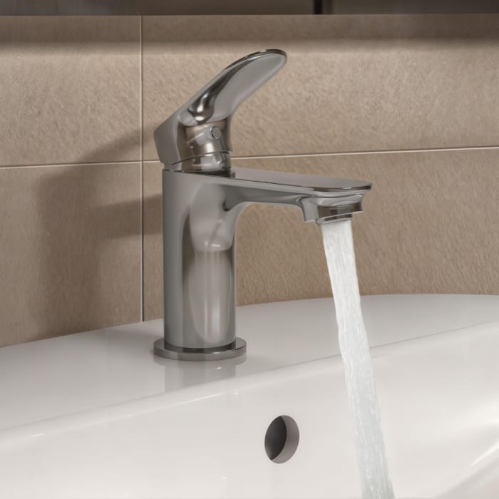 Ideal Standard Ceralife O  Waschtischarmatur H75 BlueStart Push-Open Ventil