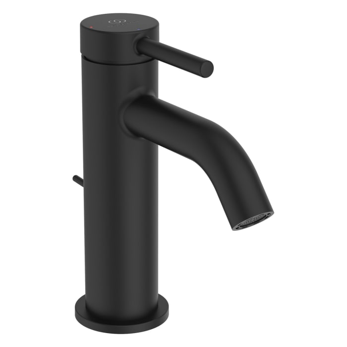 Ideal Standard Ceraline Nuovo Waschtischarmatur BlueStart Ausladung 10,5 cm mit Zugstangen-Ablaufgarnitur