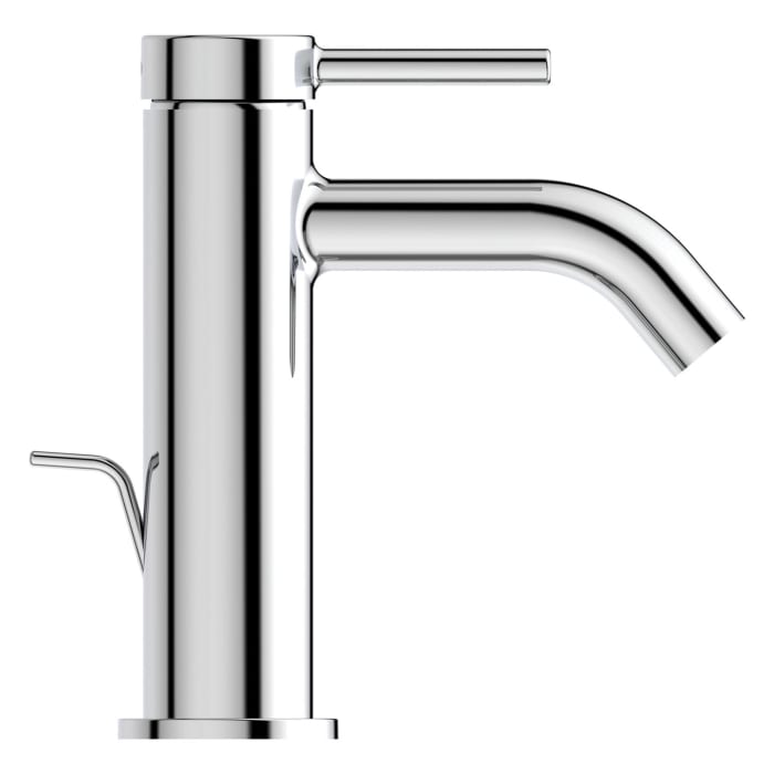 Ideal Standard Ceraline Nuovo Waschtischarmatur BlueStart Ausladung 10,5 cm mit Zugstangen-Ablaufgarnitur