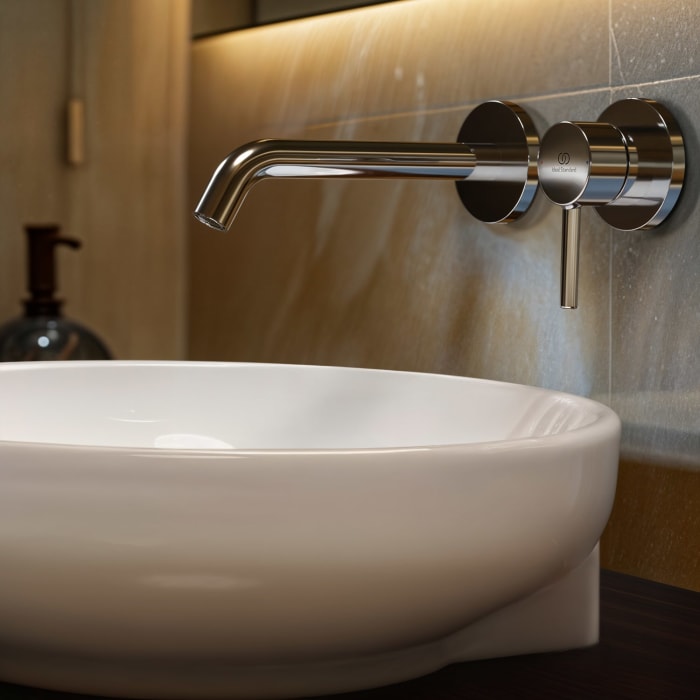 Ideal Standard Ceraline Nuovo Wand-Waschtischarmatur Unterputz Ausladung 18 cm