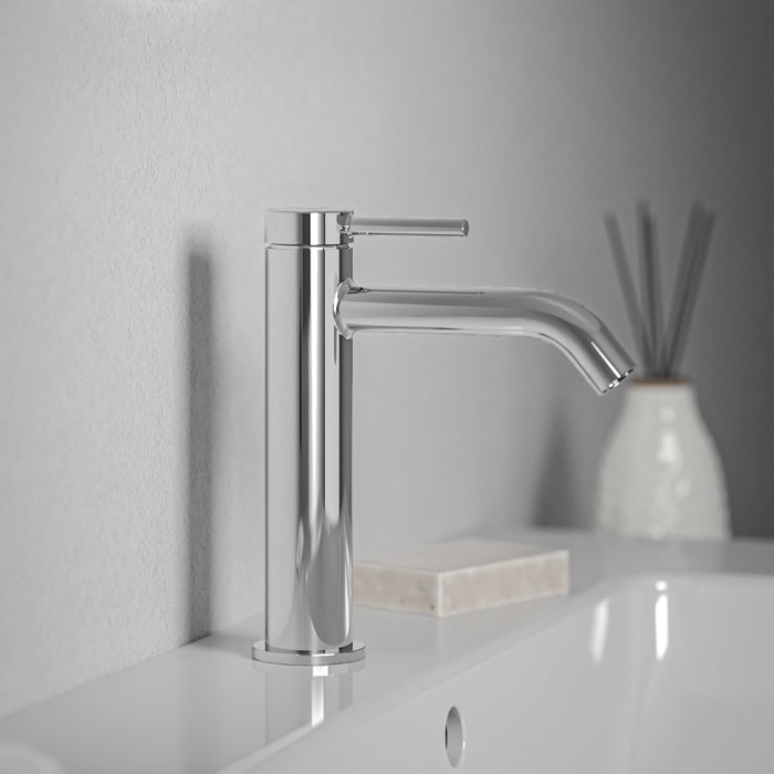 Ideal Standard Ceraline Nuovo Waschtischarmatur BlueStart Ausladung 13,5 cm mit Push-Open Ventil