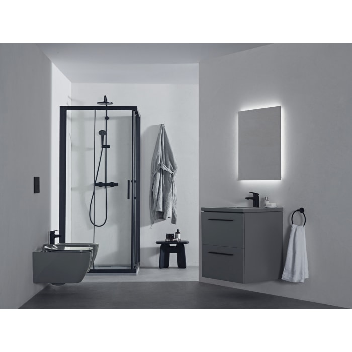 Ideal Standard Ceraplan Bidetarmatur mit Ablaufgarnitur Ausladung 9,4 cm