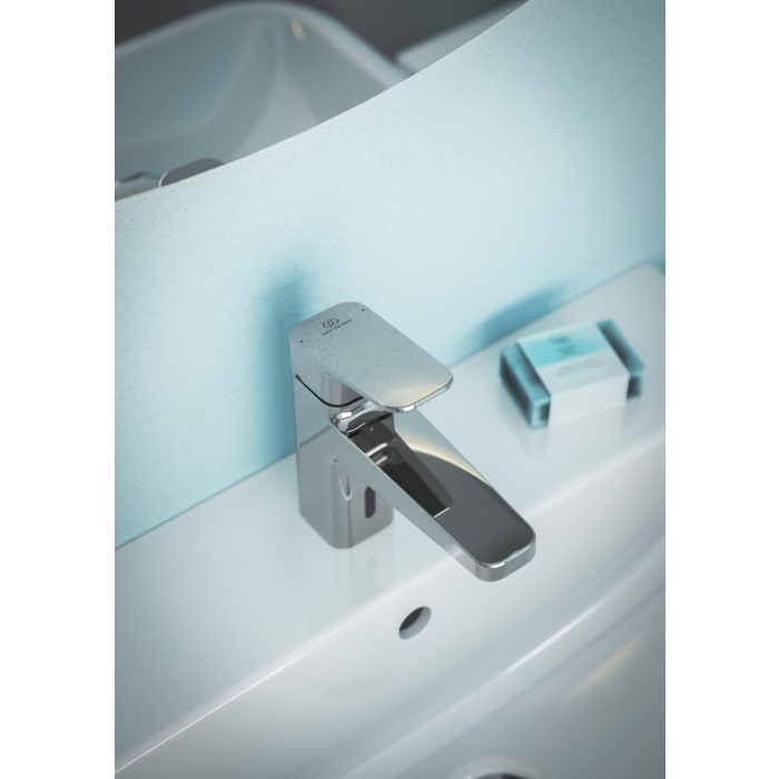 Ideal Standard Ceraplan iX Waschtischarmatur H90, mit Push-Open Ventil, Hybritarmatur, mit Sensorfunktion, Bluestart,